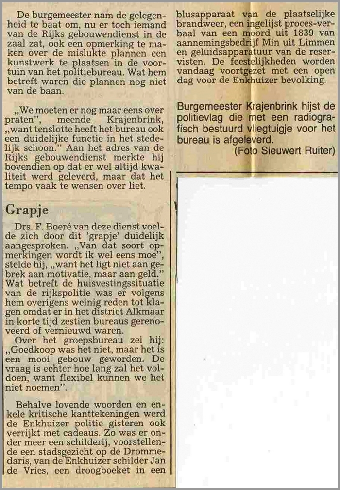 RPG Enkhuizen 1980 1989 CD 84 2 opening bureau (7V)