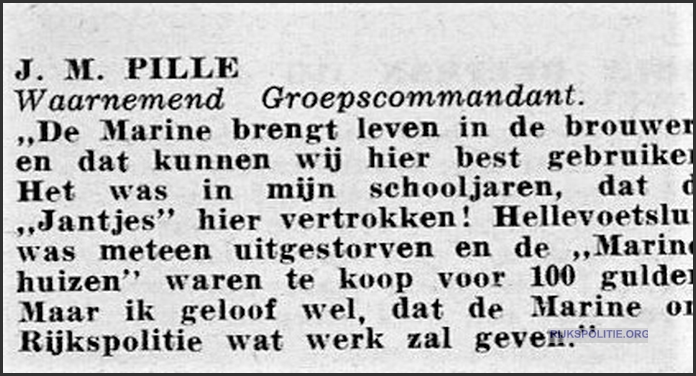 GRP Hellevoetsluis nieuw hellevoet j.m.pille van Dee   tekst bw(7V)