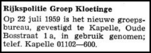 GRP Kapelle Kloetinge 59 adreswijziging [3V]