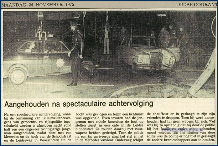 RPG Voorschoten Achtervolging 24 nov 1974 Meurs bw(7V)