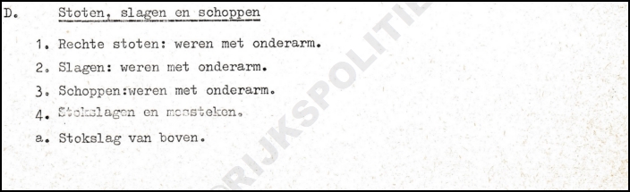 OPLS Harlingen 1976 Klas L HT Tulder Zelfverdediging 2 bw(WM) (7V)