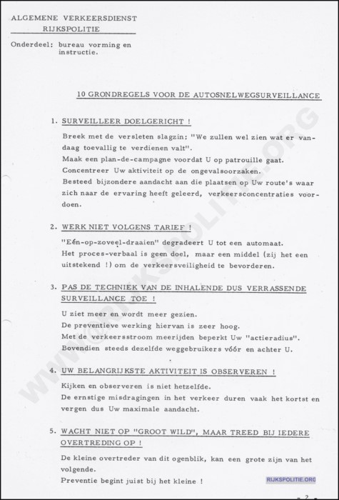 SBV DOC 1970x RvR Tien Grondregels Autosnelwegsurveillance  1  001 bw(7V)(WM)