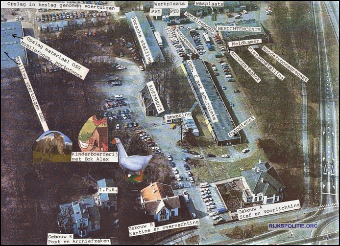 AVD PB2 Luchtfoto Plattegrond met kinderboerderij 001 BW(7V)